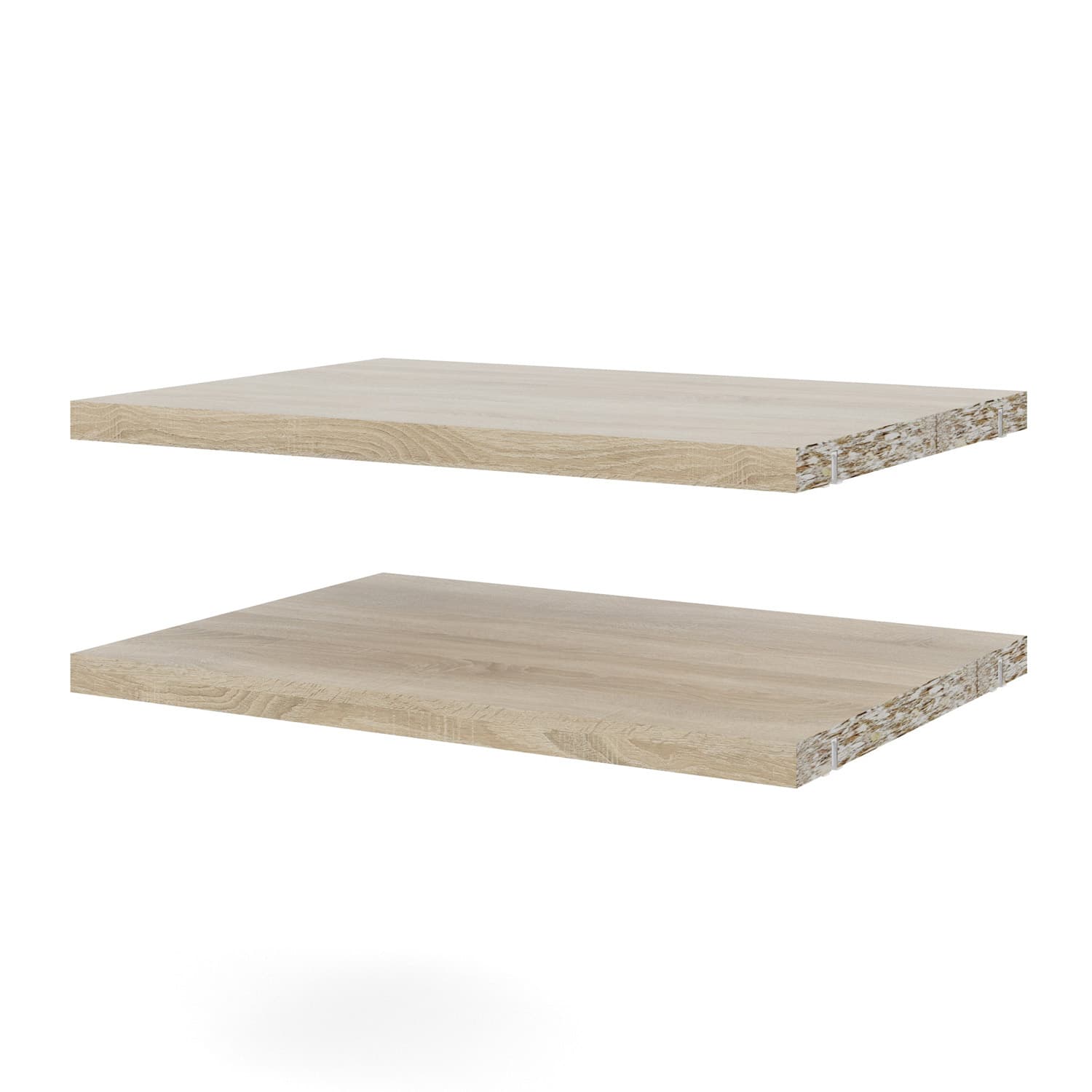 TVILUM Basic hyllor - naturliga, smala (set med 2)