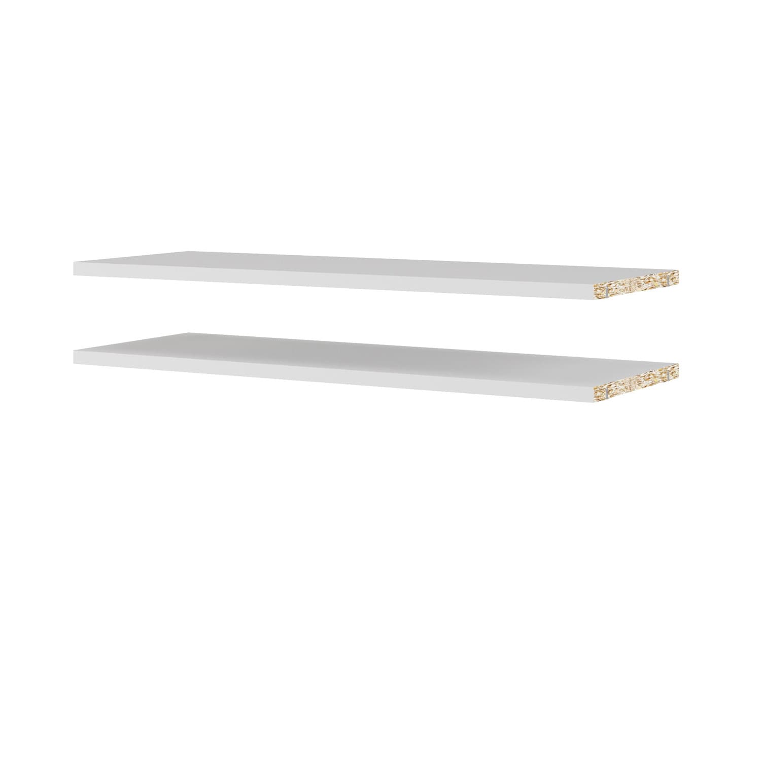 TVILUM Basic hyllor - vita, smala (set med 2)