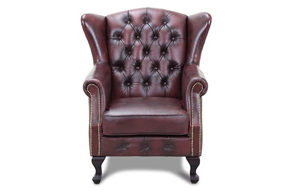 HAGA Aberdeen Fåtölj - Oxblod Chesterfield Läder