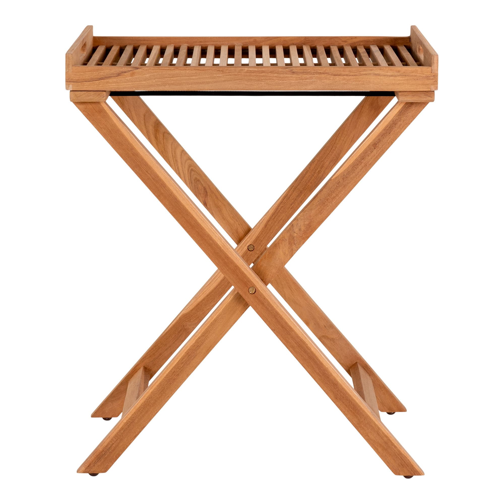 HOUSE NORDIC Ronda brickbord, hopfällbart - naturteak (60x40x70)