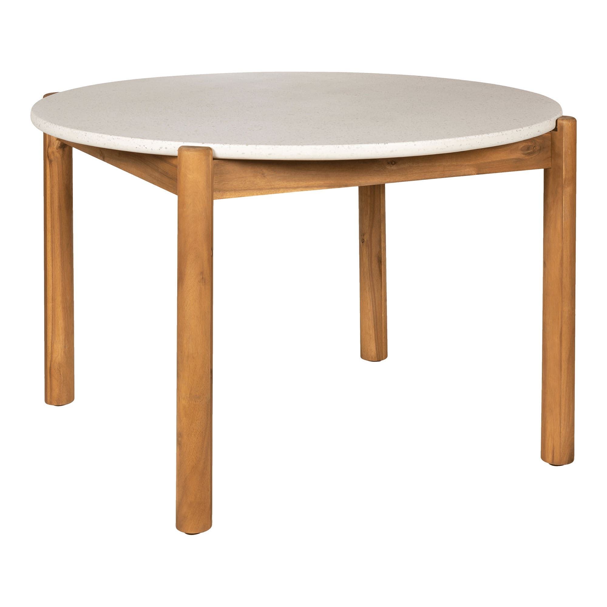 HOUSE NORDIC Terracina matbord - Matbord, akacia/terrazzo, naturfärgad, ø120x76 cm