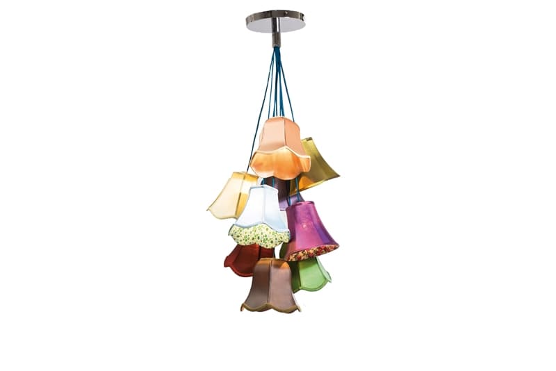 KARE DESIGN Saloon Flowers taklampa - flerfärgat tyg