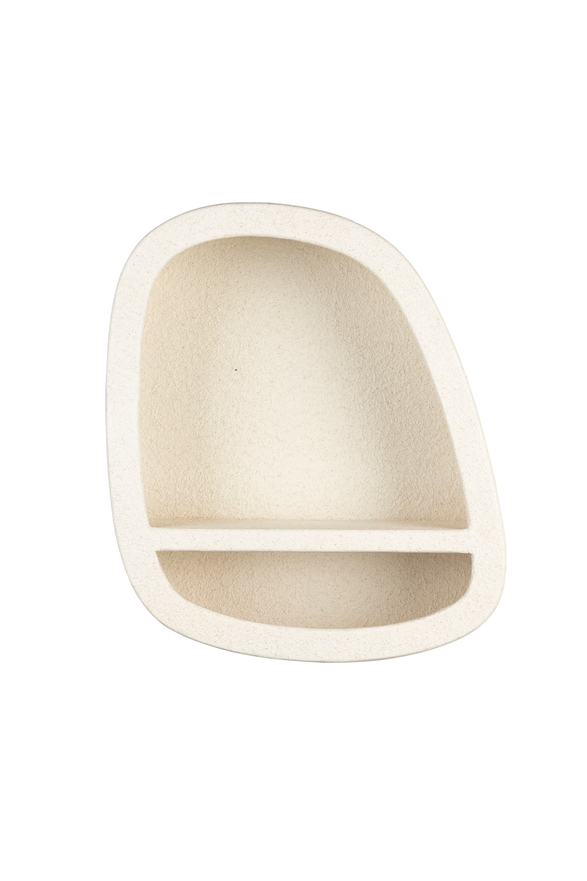 DUTCHBONE Veda vägghylla, Låg, m. 1 hylla - beige återvunnen marmor