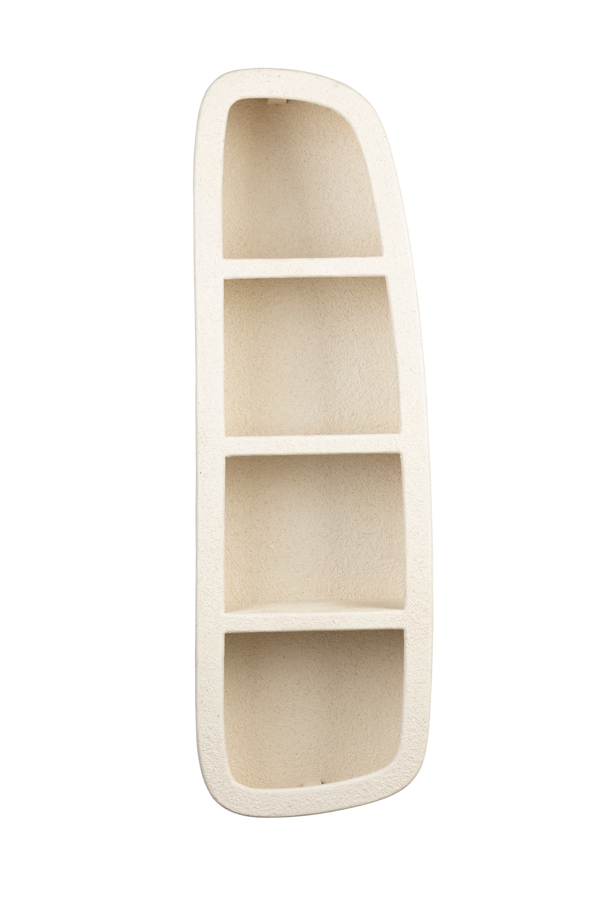 DUTCHBONE Veda vägghylla, m. 3 hyllor - beige återvunnen marmor