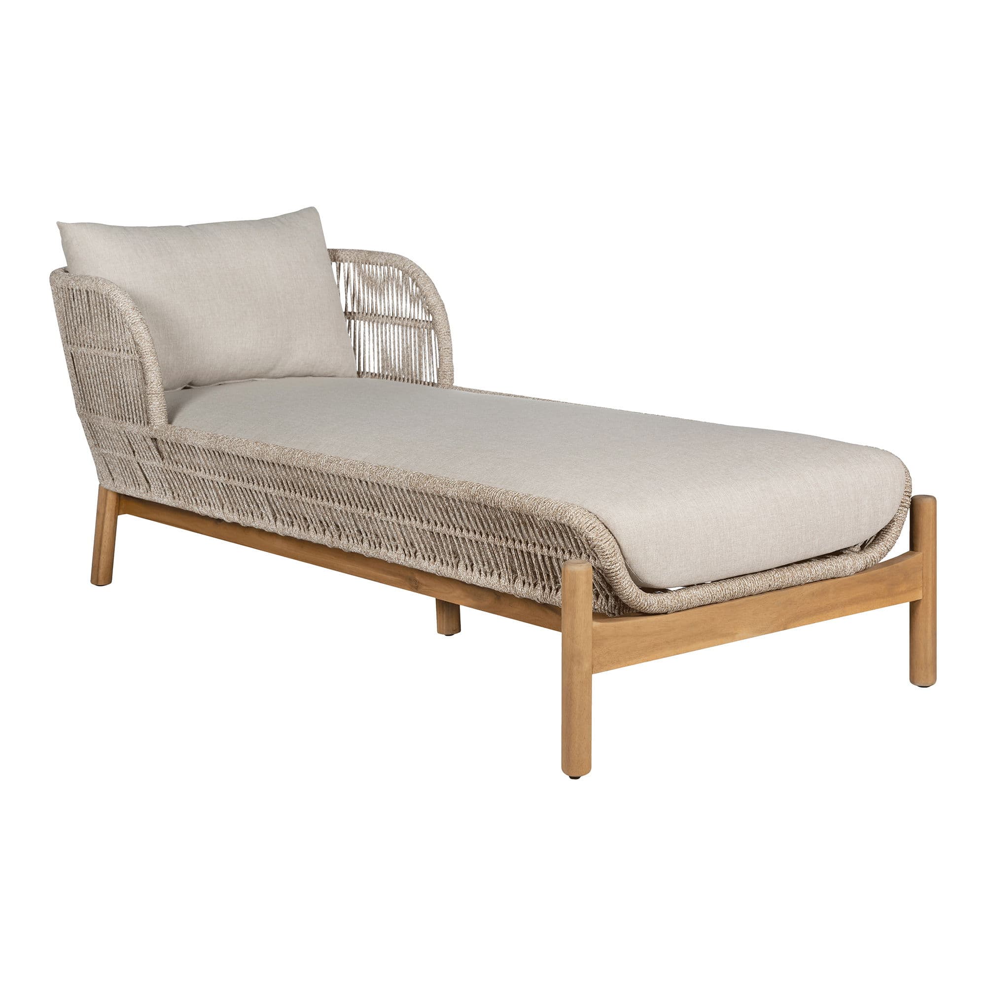 HOUSE NORDIC Terracina Solsäng - Solsäng, akacia, beige, inkl. kuddar