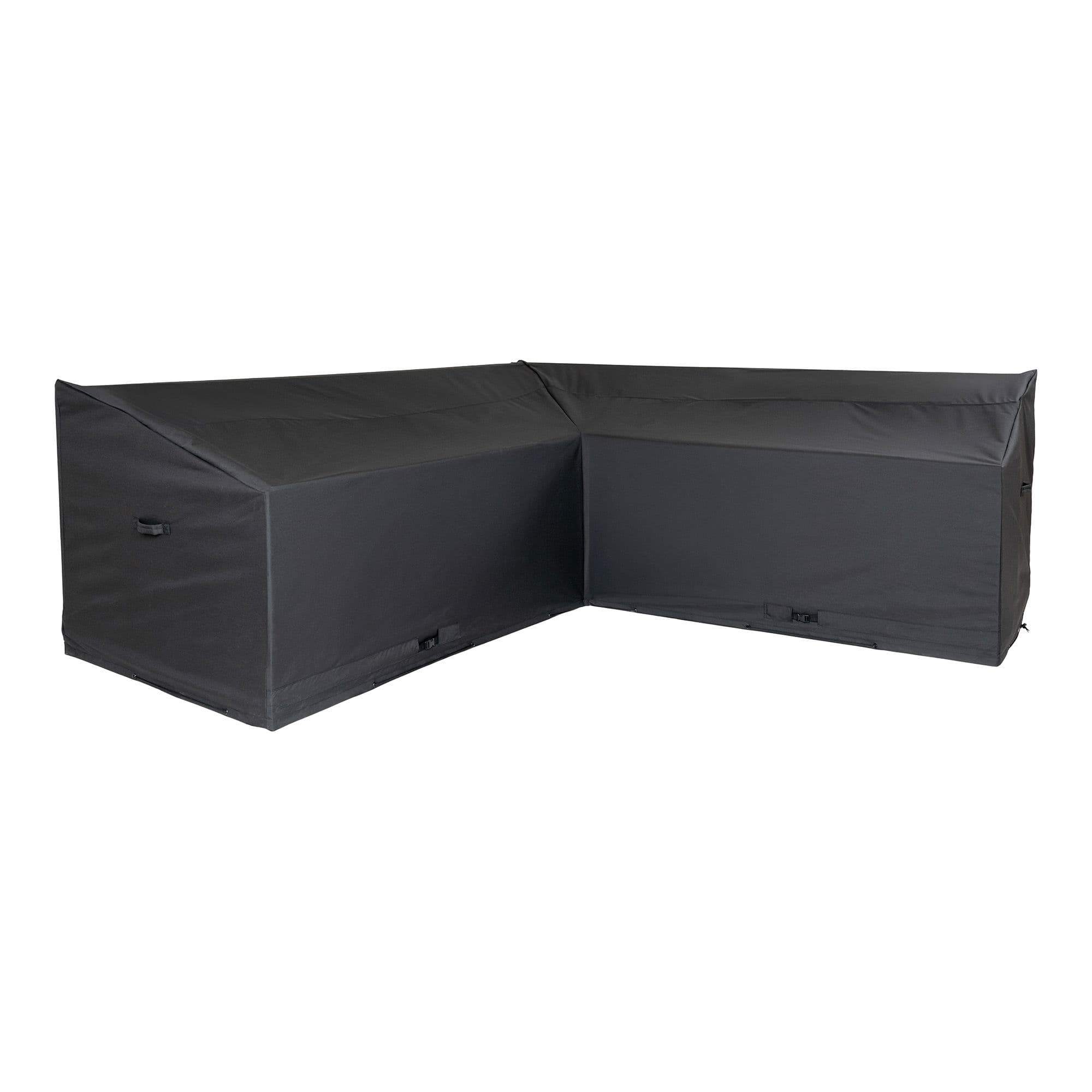 HOUSE NORDIC Lyxöverdrag för höger/vänstervänt hörnset, 210g/m2 600D polyester PU behandlad, vattenavvisande, svart