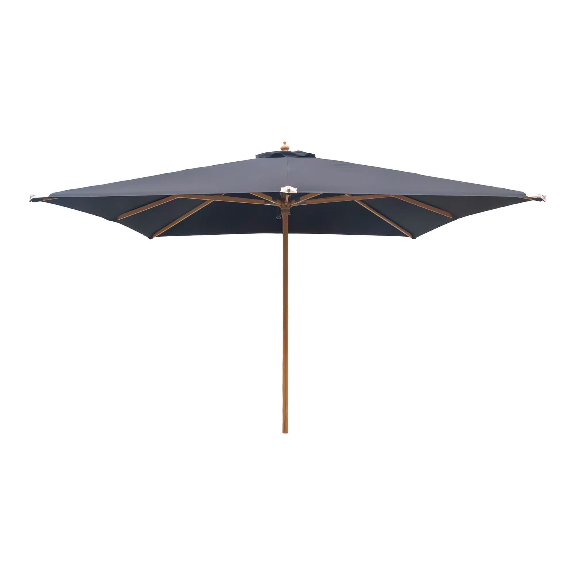 HOUSE NORDIC Parasoll, träpinne, svart, 300x300 cm