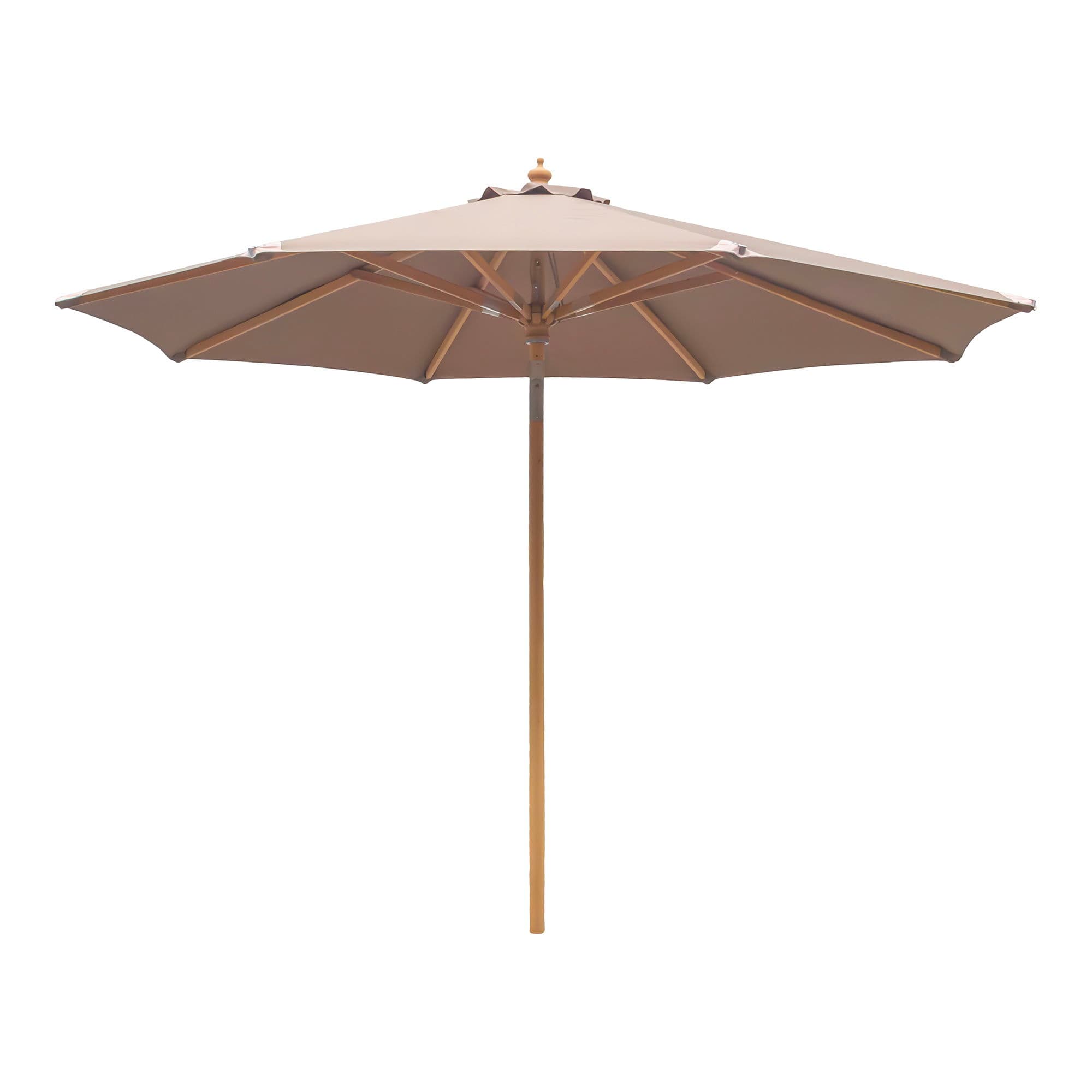 HOUSE NORDIC Parasoll med lutning, träpinne, sand,   ø300 cm