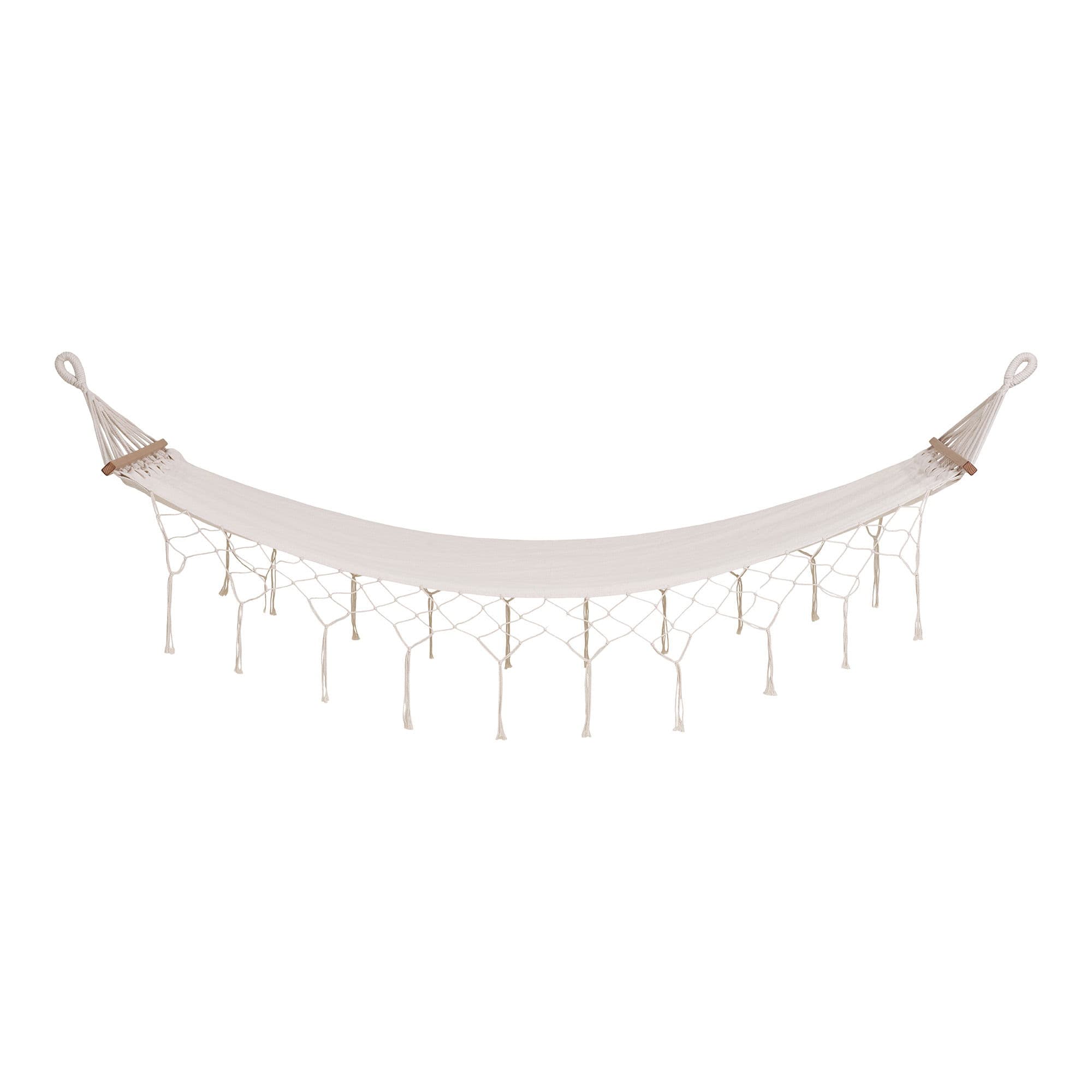 HOUSE NORDIC Edessa Hammock - Hängmatta, polyester/bomull, lärk, benvit