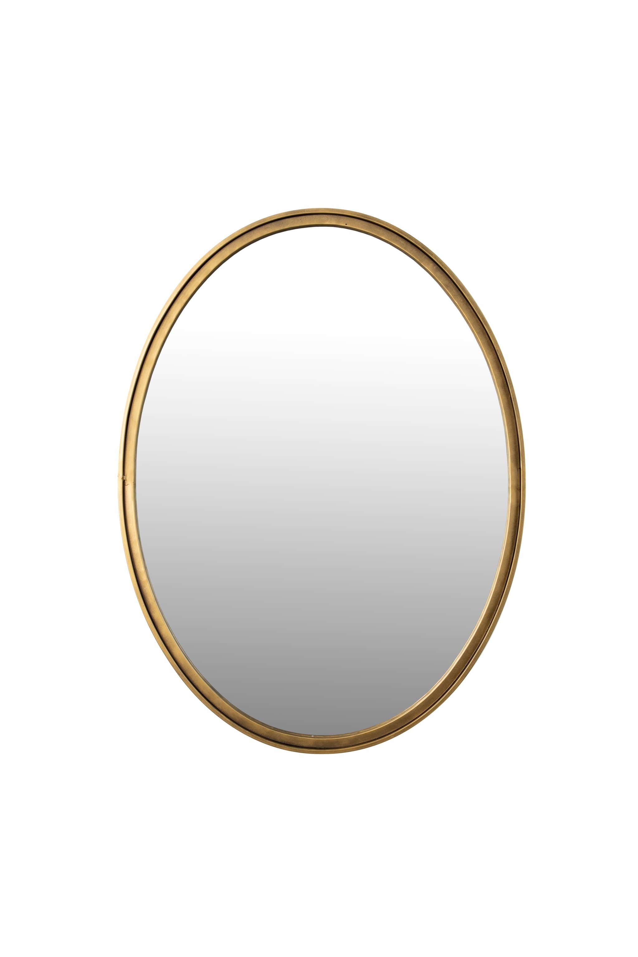 WHITE LABEL LIVING Mirror Matz Oval M Antik Mässing