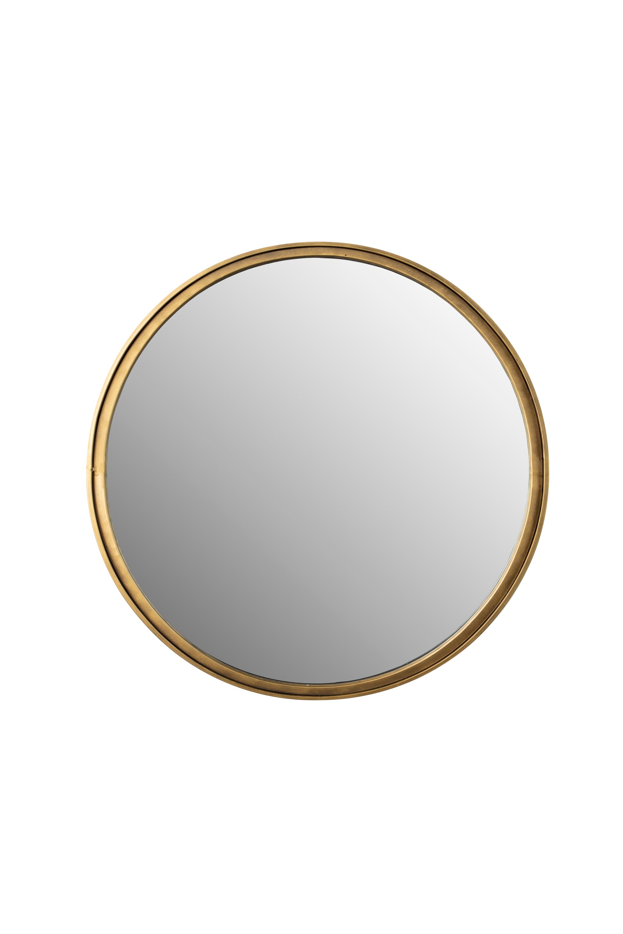 WHITE LABEL LIVING Mirror Matz Rund Antik Mässing