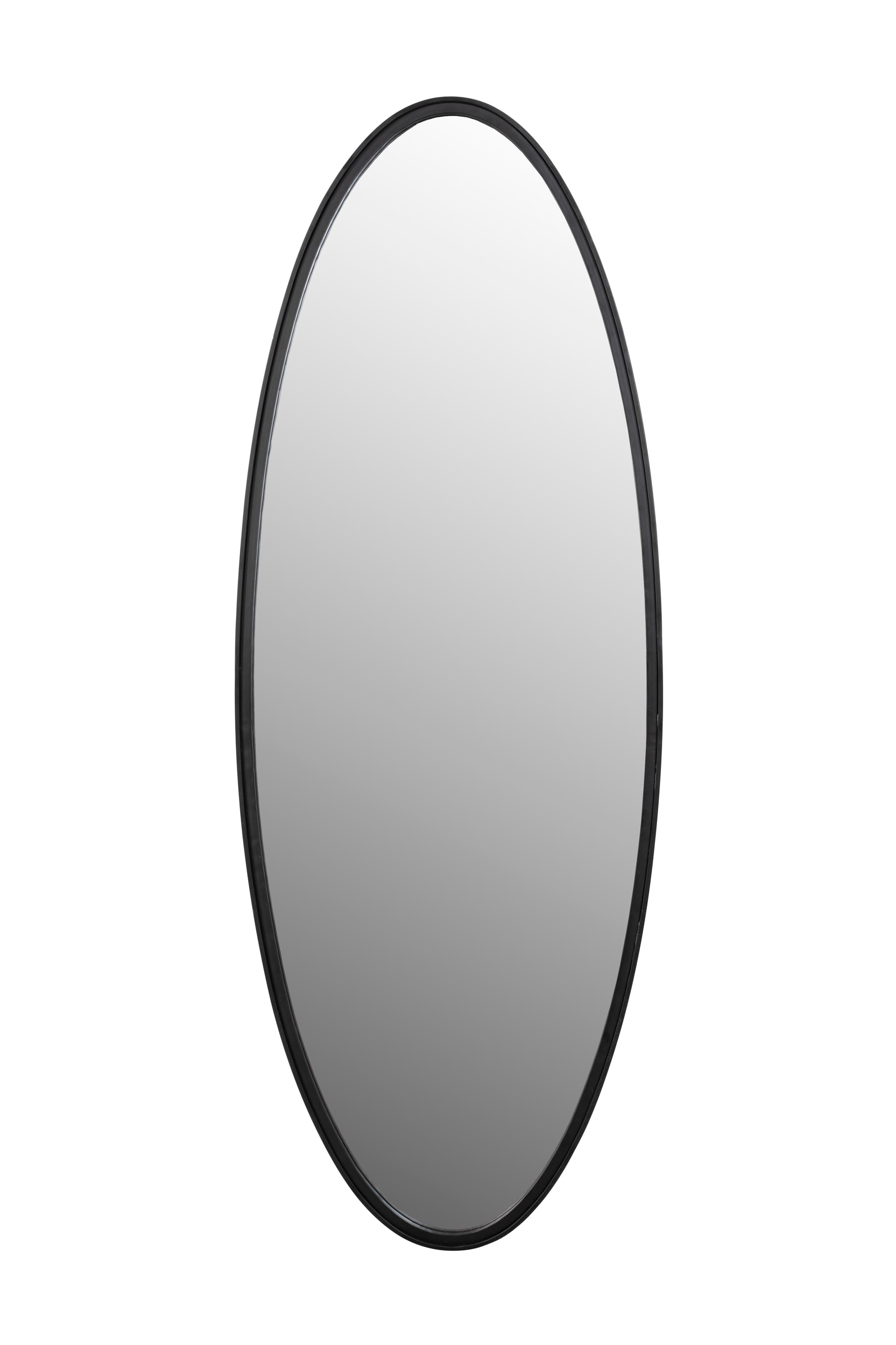 WHITE LABEL LIVING Mirror Matz Oval L Svart