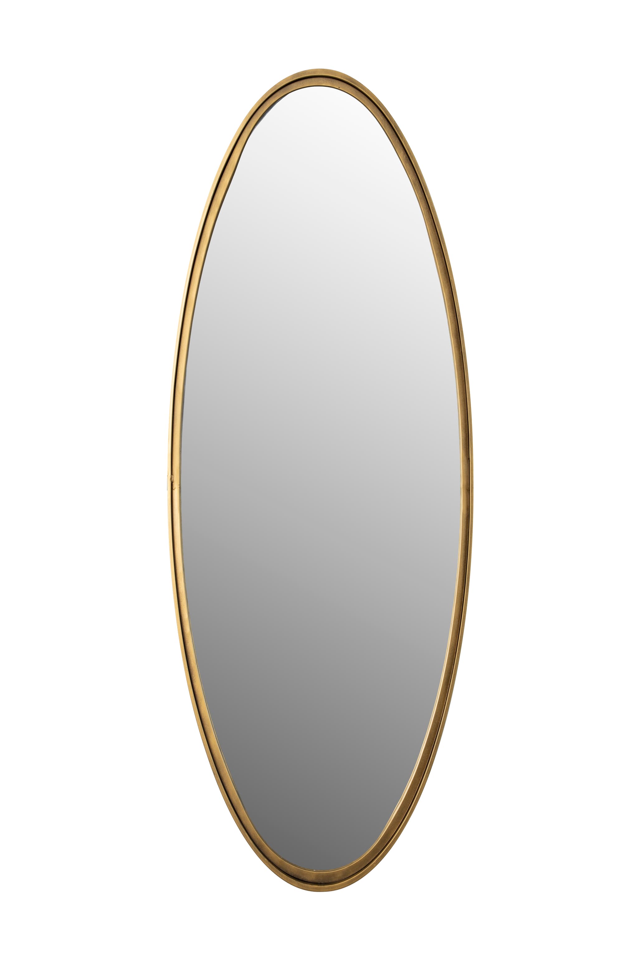 WHITE LABEL LIVING Mirror Matz Oval L Antik Mässing