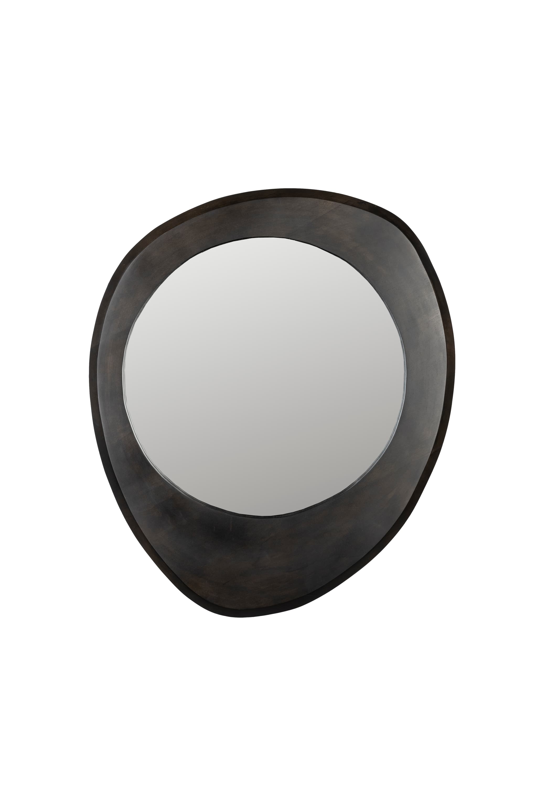 DUTCHBONE Aren väggspegel M, ekologisk - spegelglas och svart mangoträ (71x59)