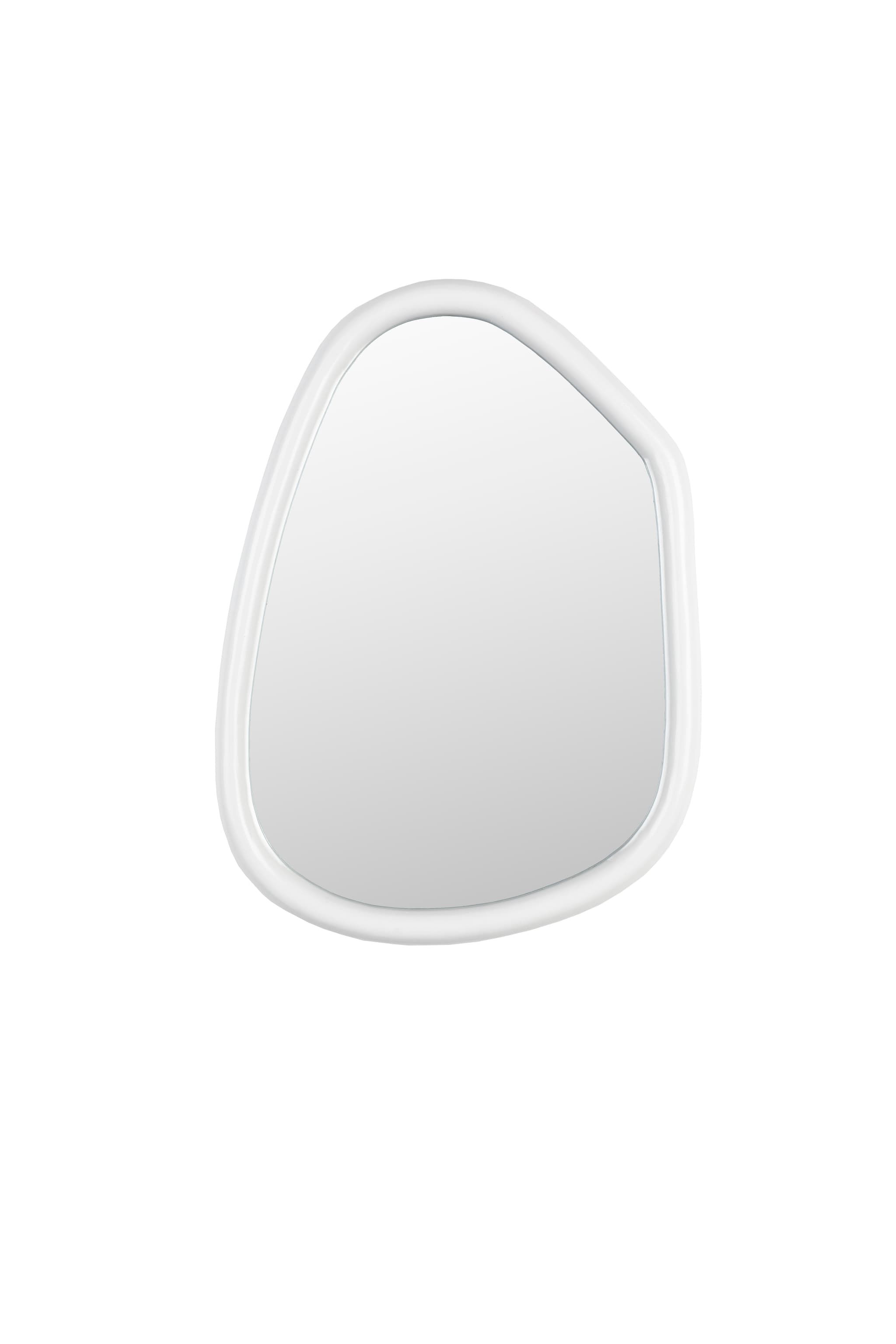 ZUIVER Looks S väggspegel, ekologisk - spegelglas och benvitt mangoträ (67x49)