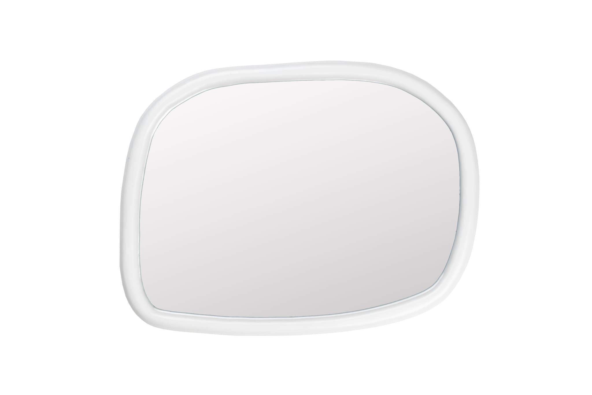 ZUIVER Looks M väggspegel, ekologisk - spegelglas och benvitt mangoträ (73x55)