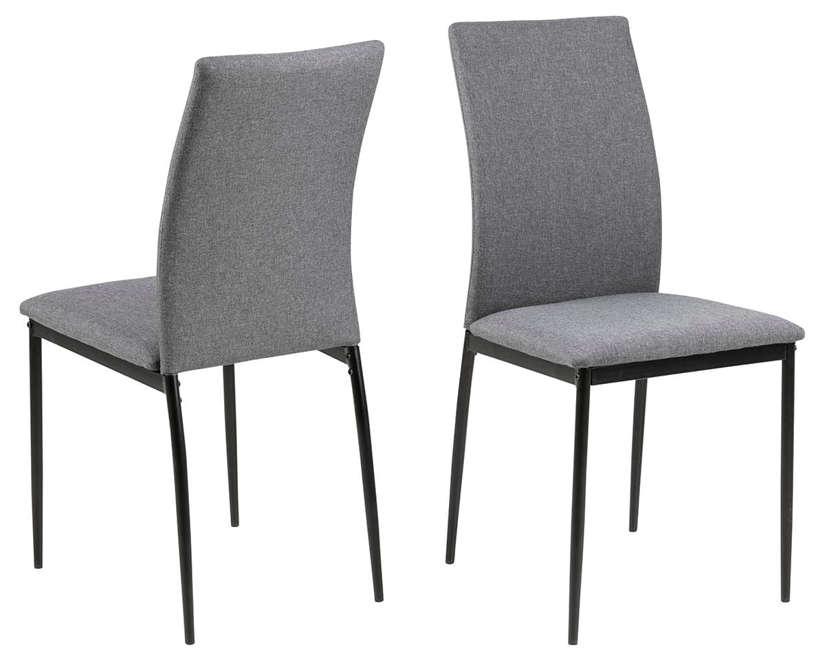 ACT NORDIC Demina matbordsstol - grått / svart tyg / metall