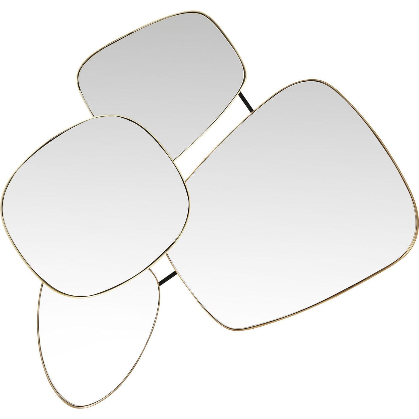 KARE DESIGN Former Spegel - Spegelglas och Stål, Asymmetrisk (130 x 105 cm)