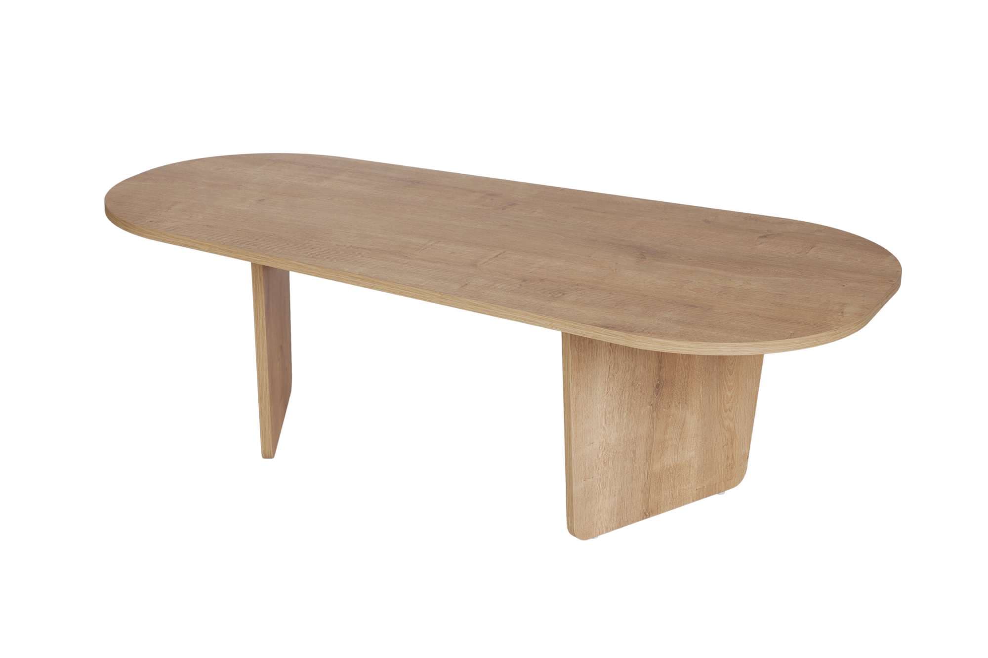 NORDVÄRK Ovalis soffbord, rektangulärt - ekmelamin (130x65)