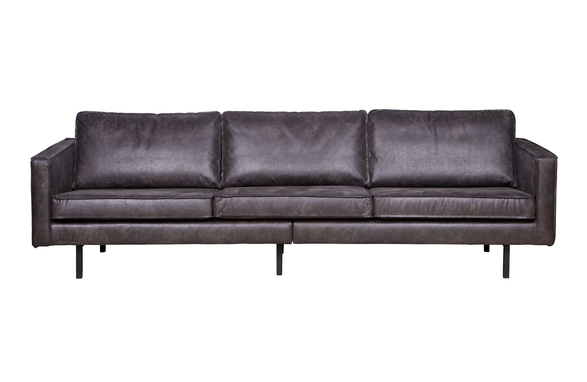 WOOOD Rodeo 3-sits soffa - svart tyg