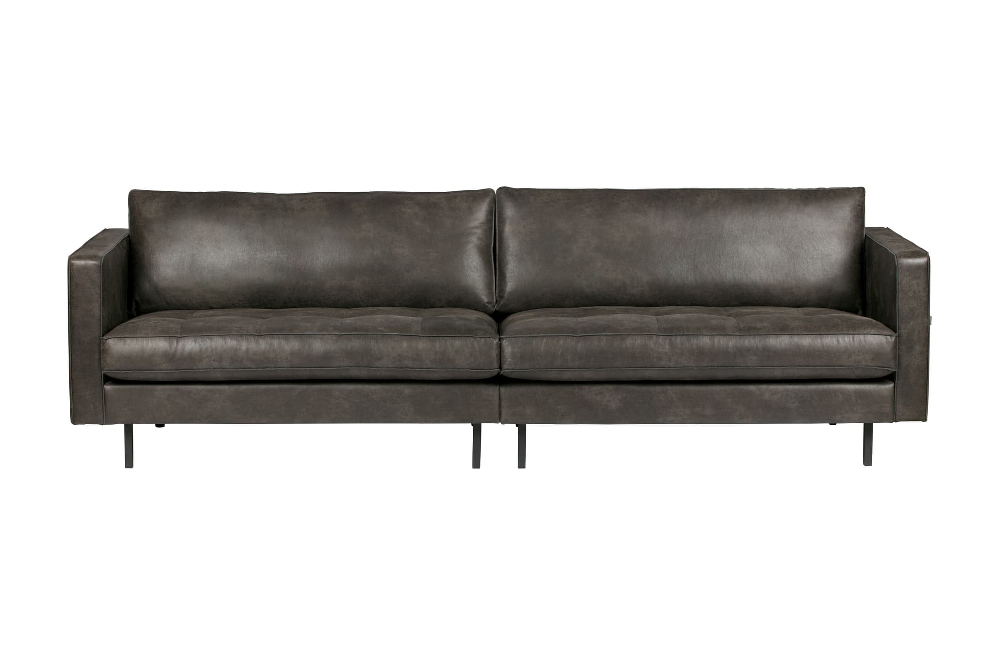 WOOOD Rodeo 3-sits soffa - svart tyg