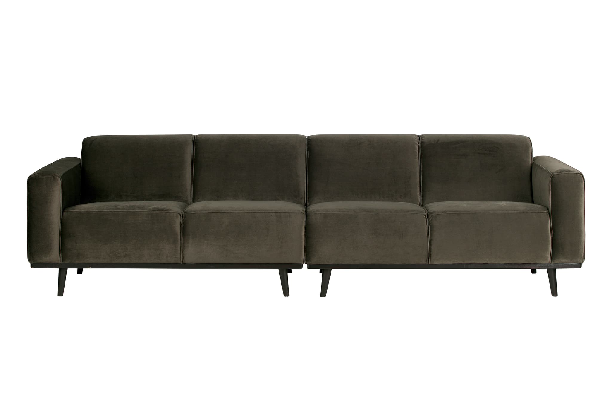 WOOOD Statement 4-sits soffa - varm grön sammet