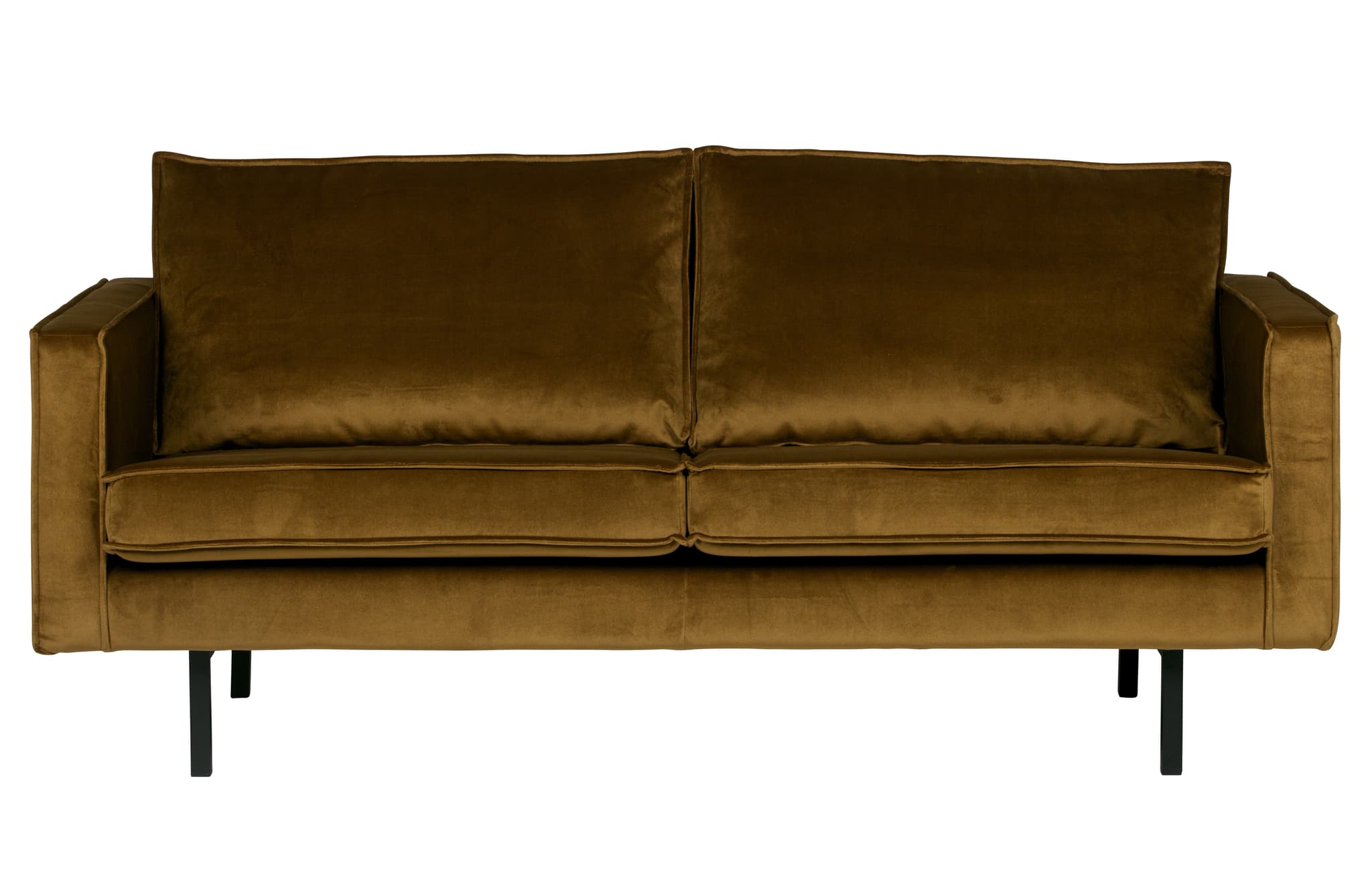 WOOOD Rodeo 2,5 sits soffa - honungsgul sammet