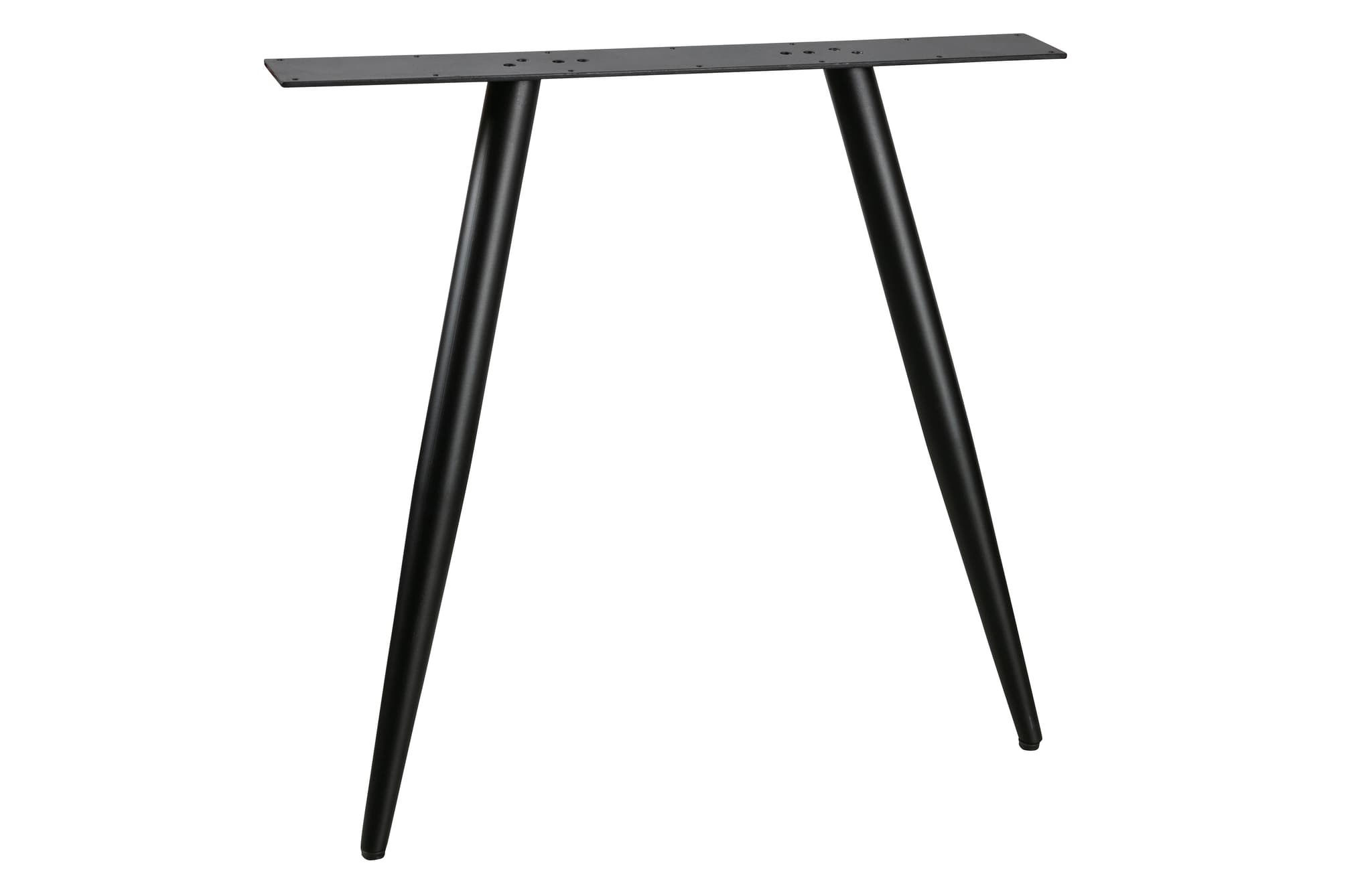 WOOOD Tablo 2-positions koniskt bordsben för matbord - mattsvart metall