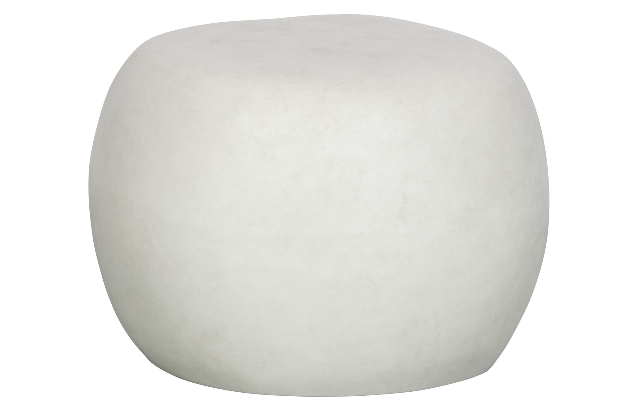 VTWONEN Pebble soffbord för inne och ute, runt - vit fiberlera (Ø50)