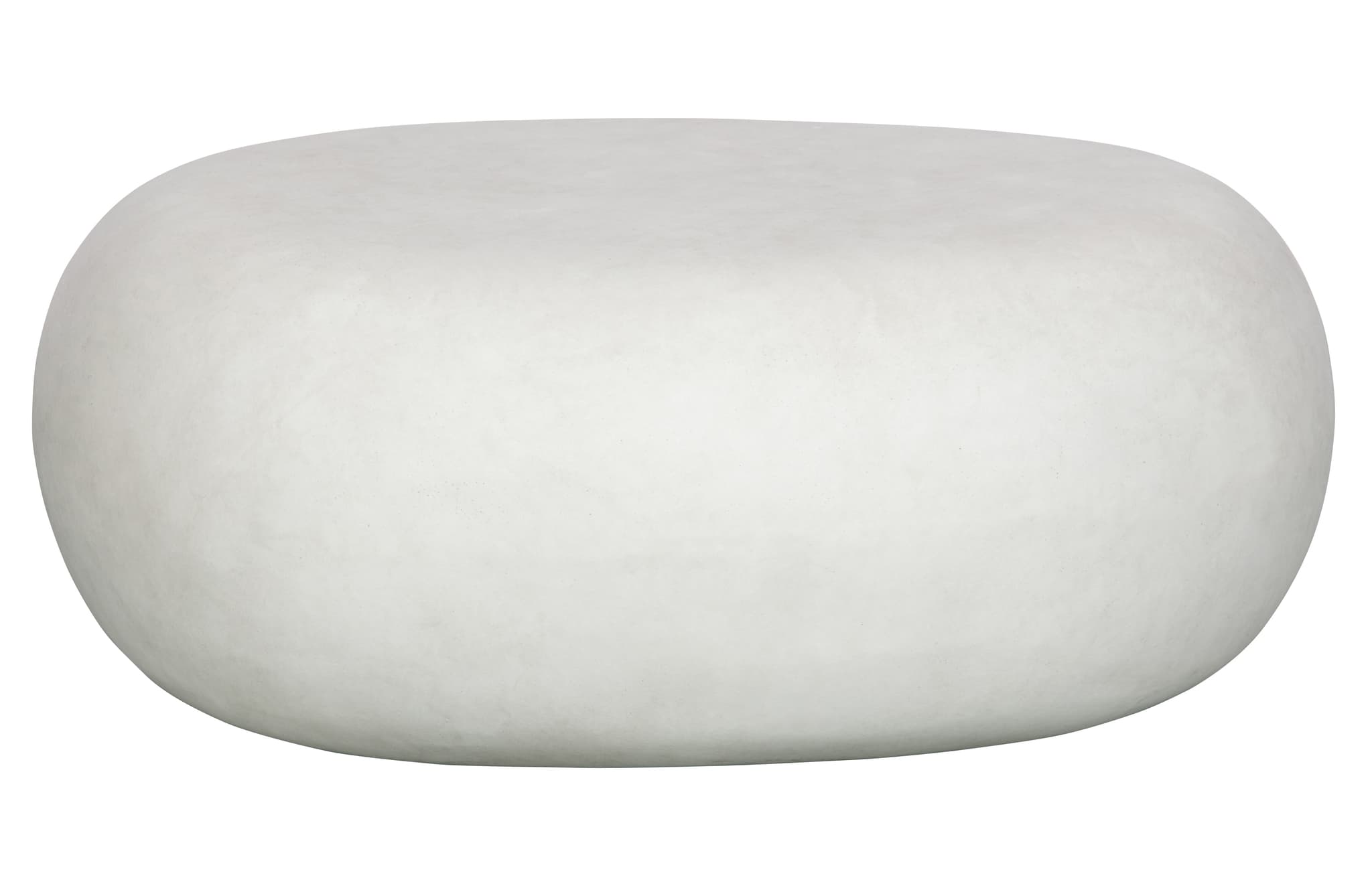 VTWONEN Pebble soffbord för inne och ute, ovalt - vit fiberlera (65x49)
