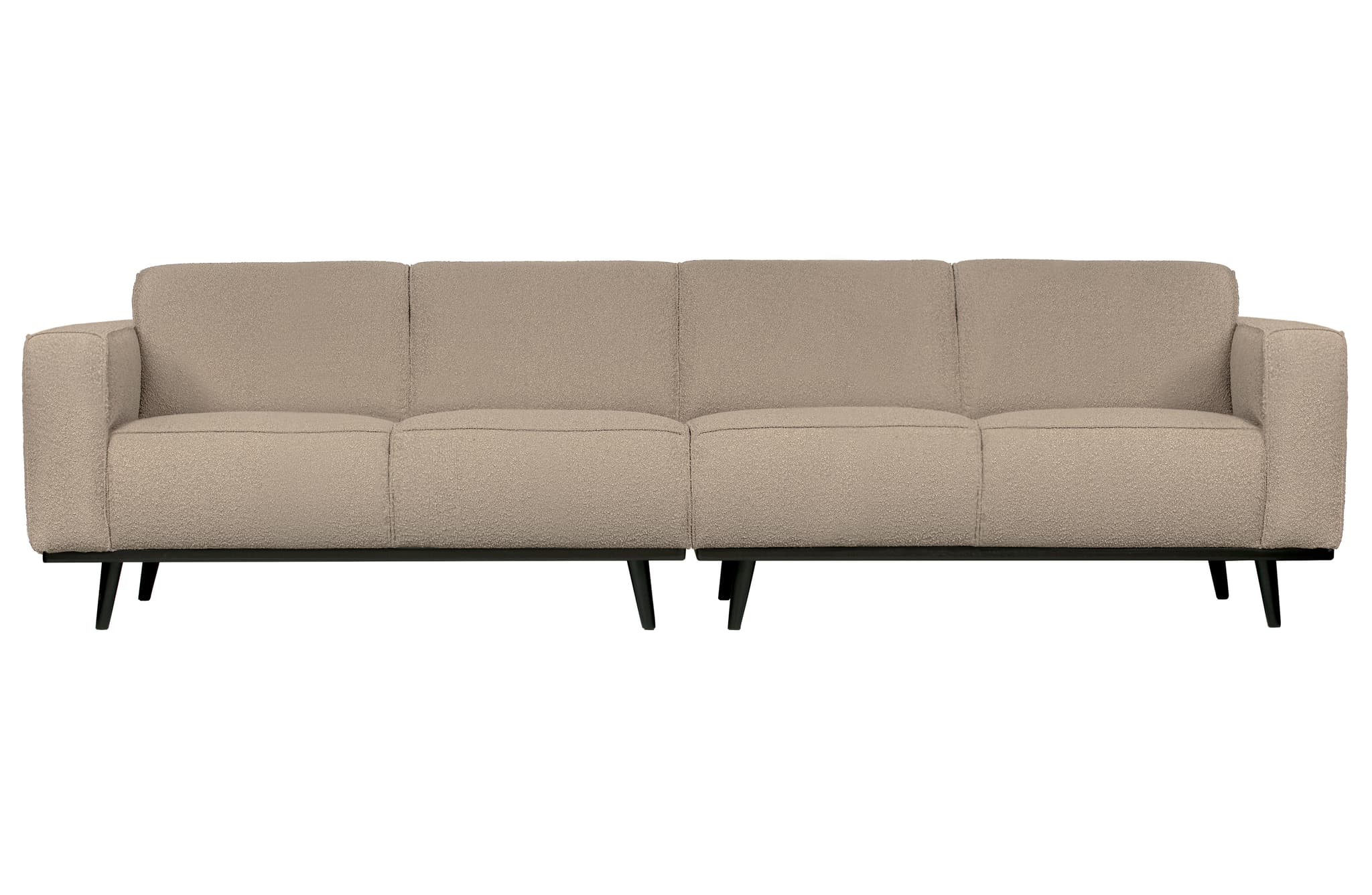 WOOOD Statement 4-sits soffa - beige bouclévävt tyg