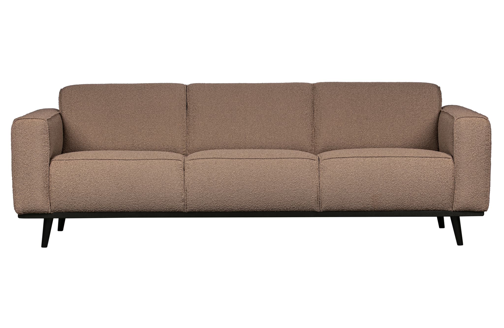WOOOD Statement 3-sits soffa - nougat bouclé vävt tyg