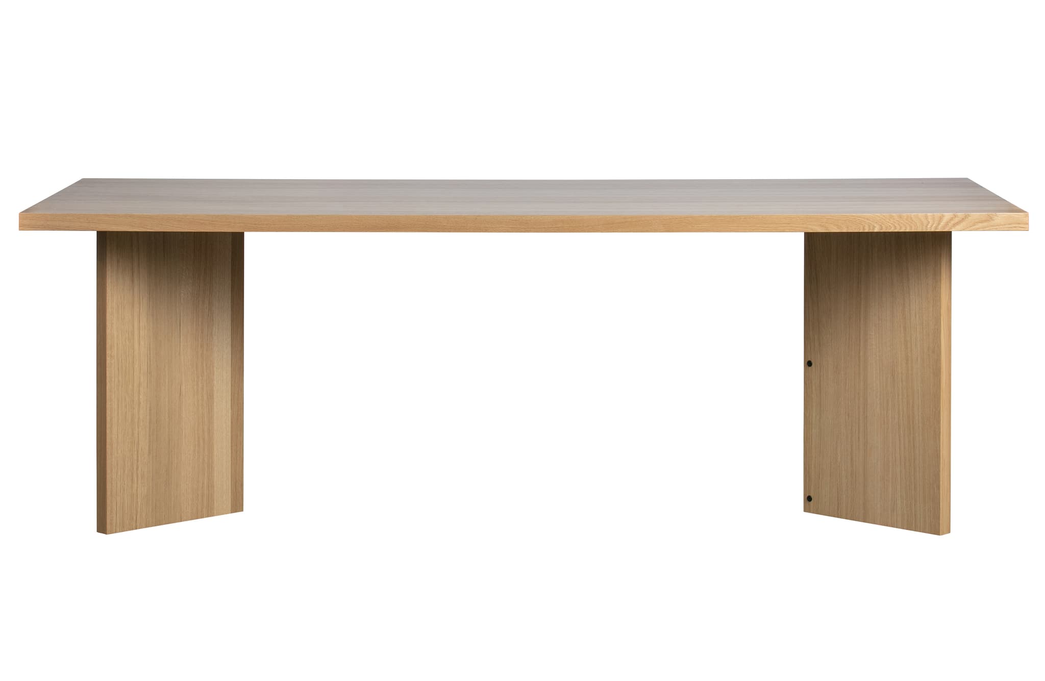 VTWONEN Vinkelt matbord, rektangulärt - naturlig ekfaner (220x90)