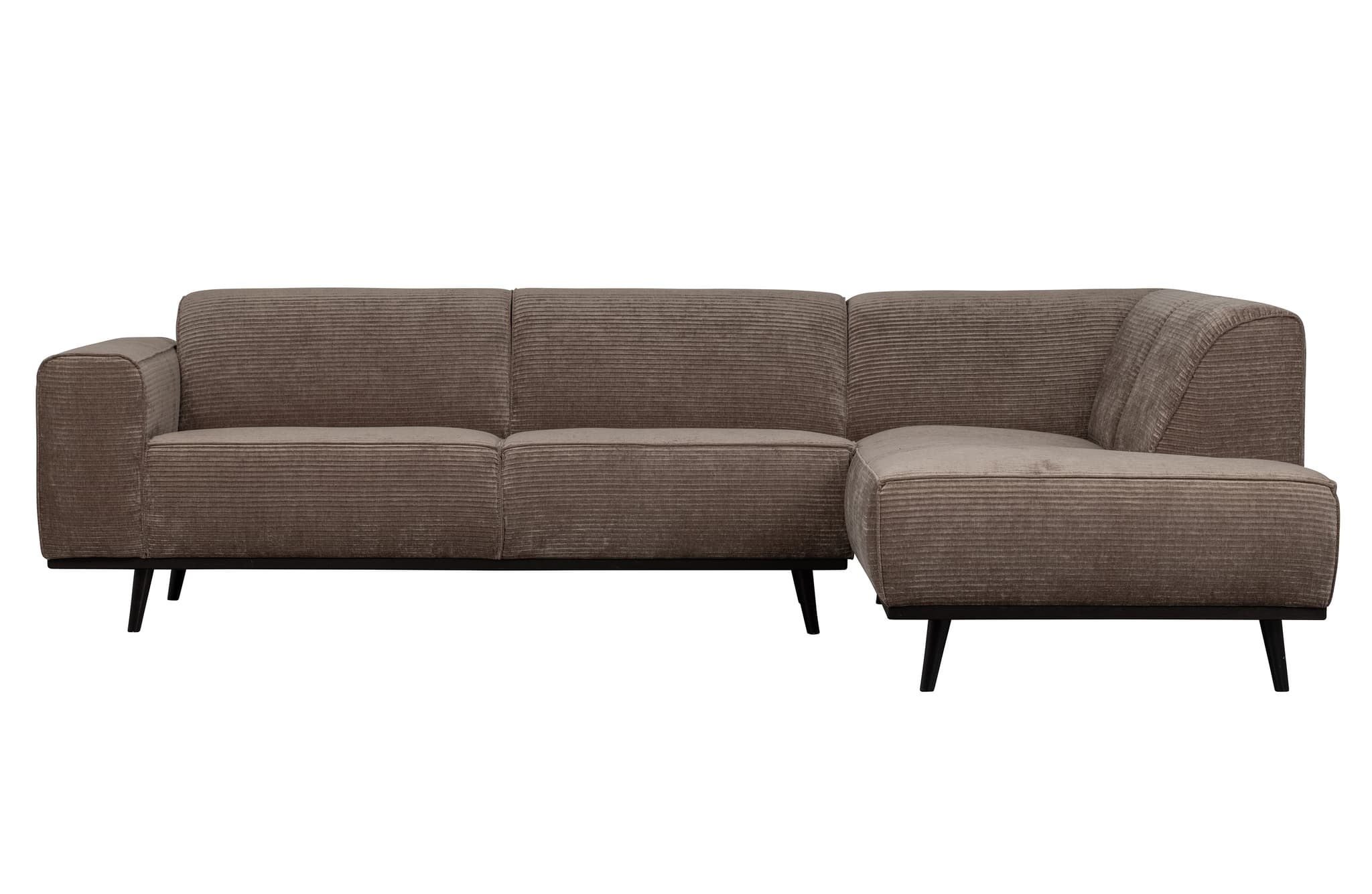 WOOOD Statement hörnsoffa, höger - taupe jacquardväv