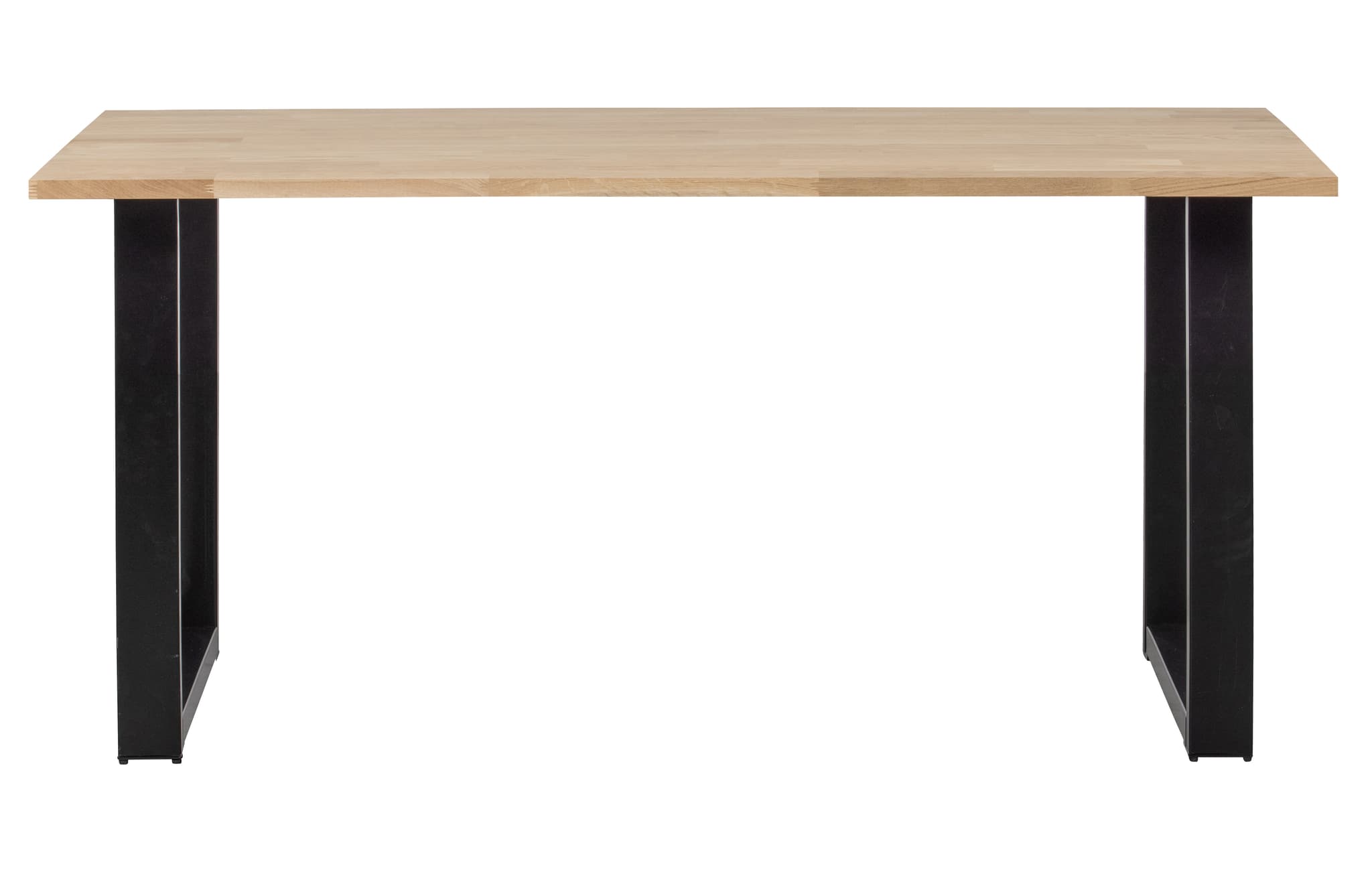WOOOD Tablo matbord, rektangulärt - naturlig ek och svart stål (180x90)
