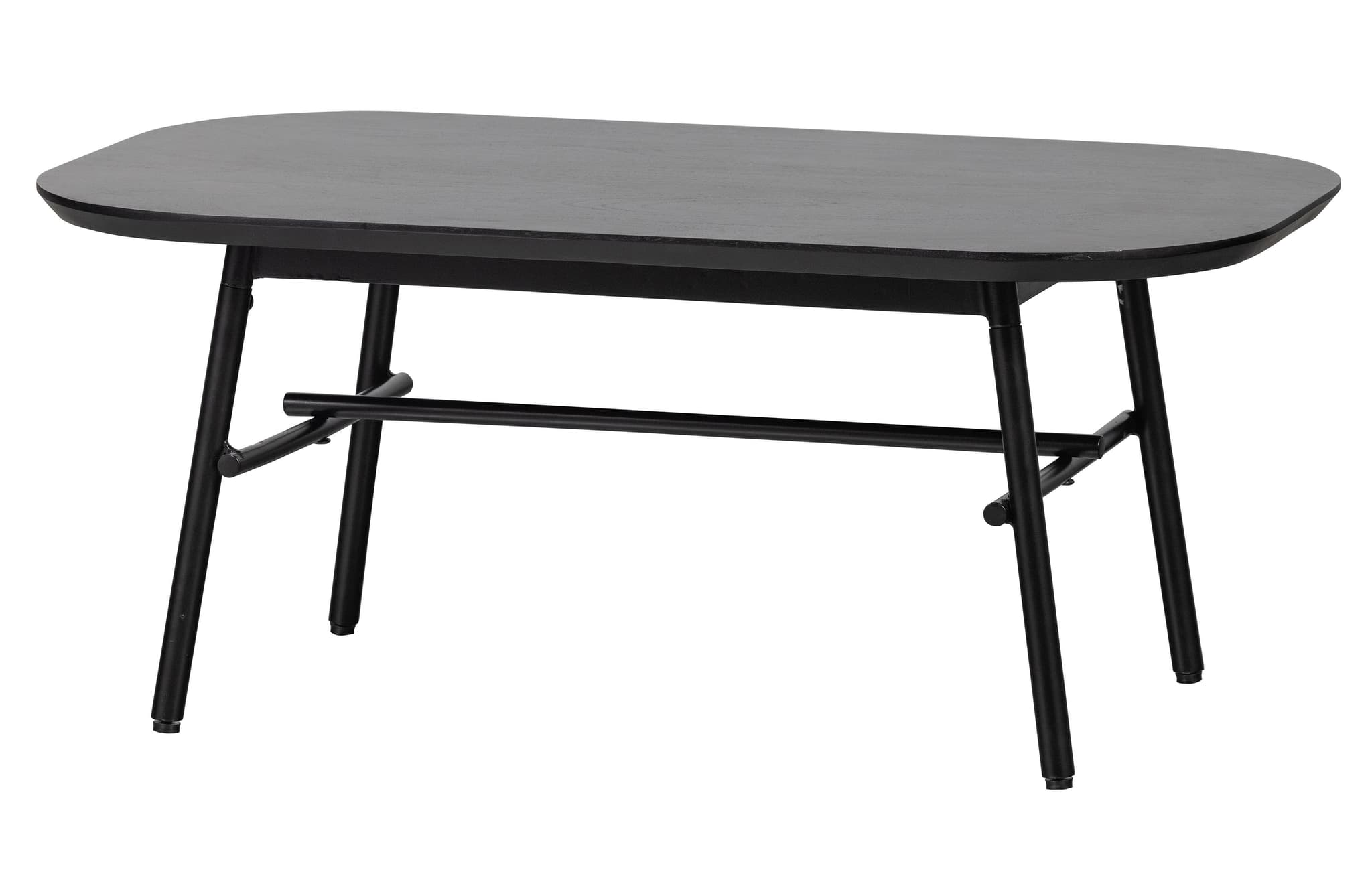 VTWONEN Elegance soffbord, rektangulärt - svart mangoträ och metall (100x60)