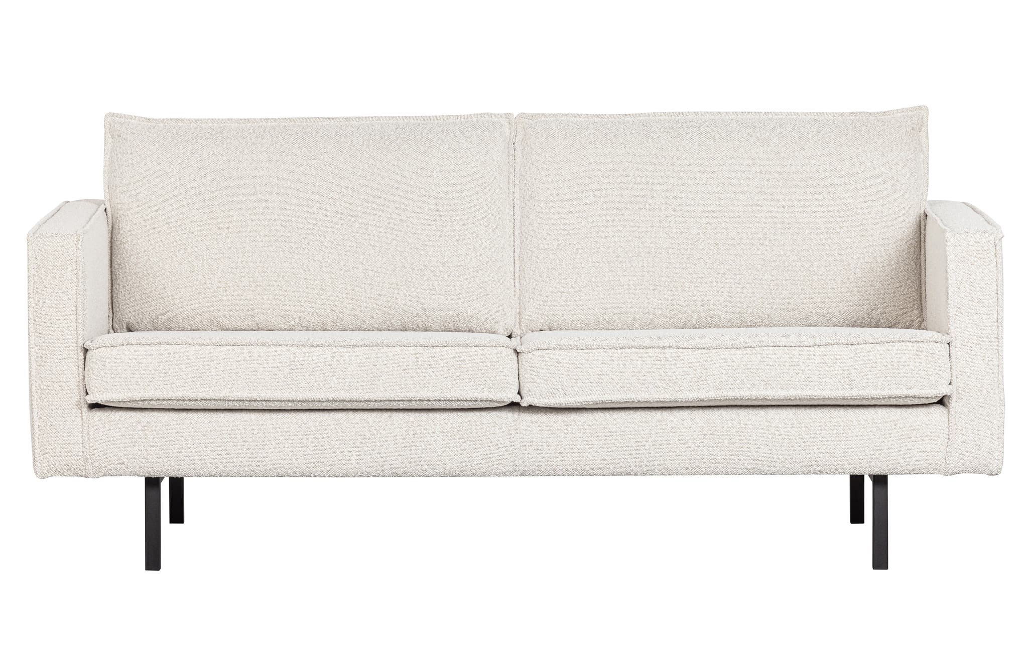 WOOOD Rodeo 2,5 pers. soffa - naturlig bouclé polyester och metall