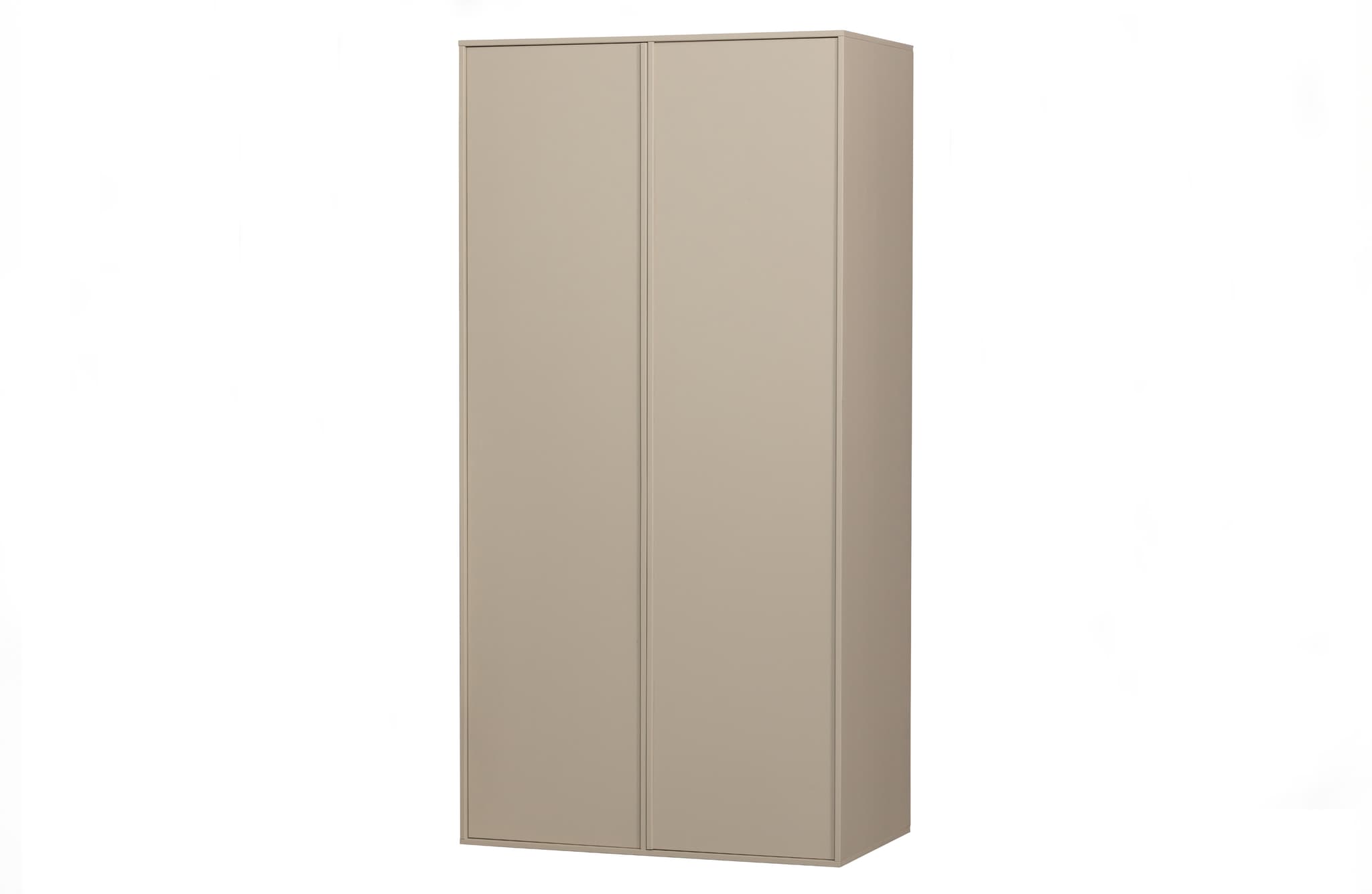 VTWONEN Daily Closet Dubbelskåp, m. 2 dörrar, 2 lådor, 2 hyllor - dakargrau furu (H:200)