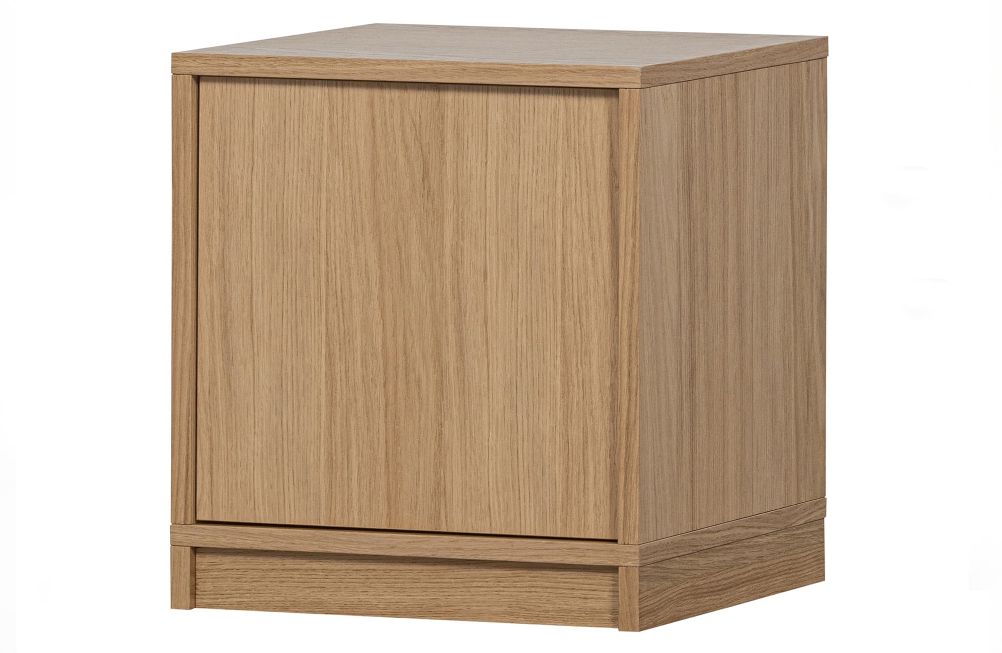 VTWONEN Modulärt underskåp, m. 1 tryck för att öppna dörren och 1 hylla - naturlig matt ekfanér (40x40)