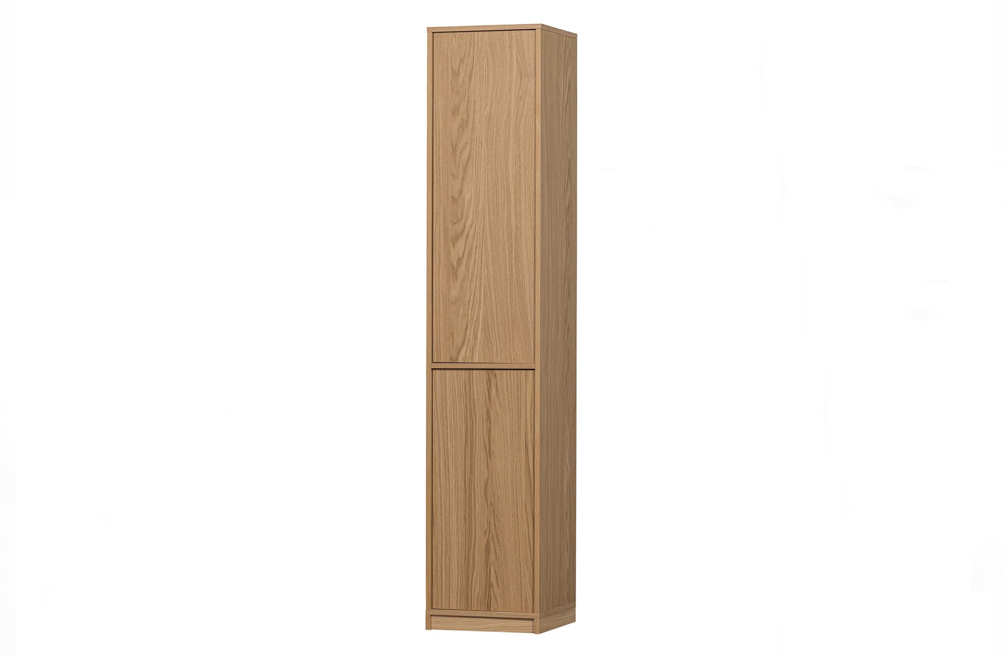 VTWONEN Modulärt överskåp, m. 2 tryck för att öppna dörrar och 4 hyllor - naturlig matt ekfanér (40x40)