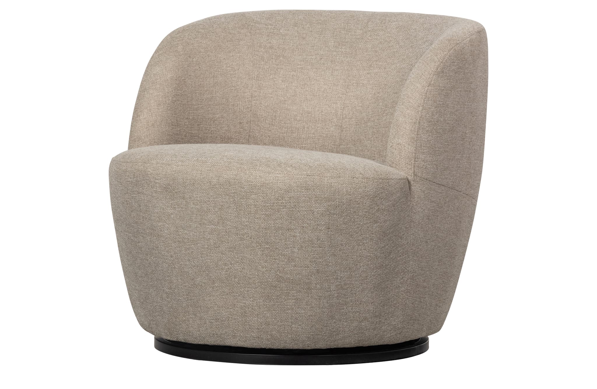 TRÄ EXKLUSIV Serra snurrstol - äkta polyester