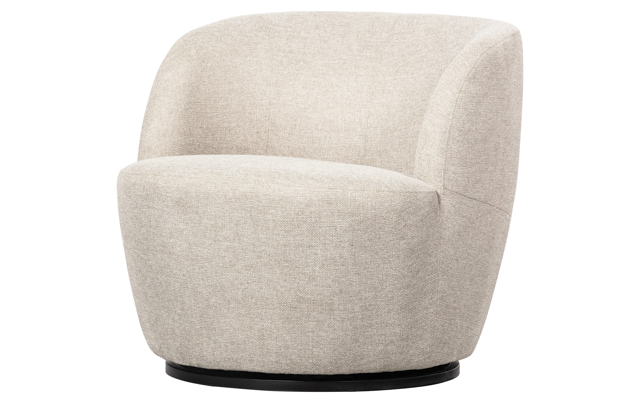 WOOOD EXKLUSIV Serra snurrstol - benvit polyester