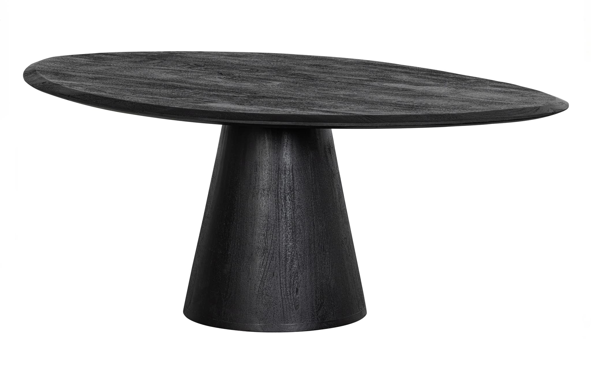 WOOOD Posture soffbord, ekologiskt - svart mangoträ (Ø120)