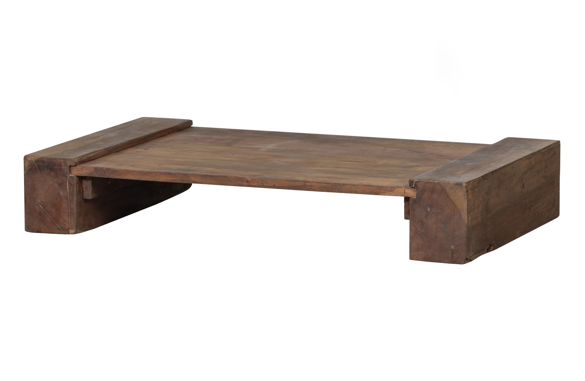 TRÄ EXKLUSIVT Cuno soffbord, lågt - mörkbrunt mangoträ (70x120)