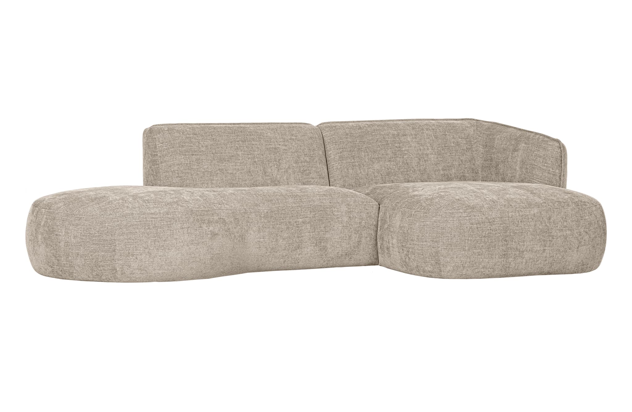 WOOOD EXKLUSIV Polly soffa m. höger schäslong - äkta polyester