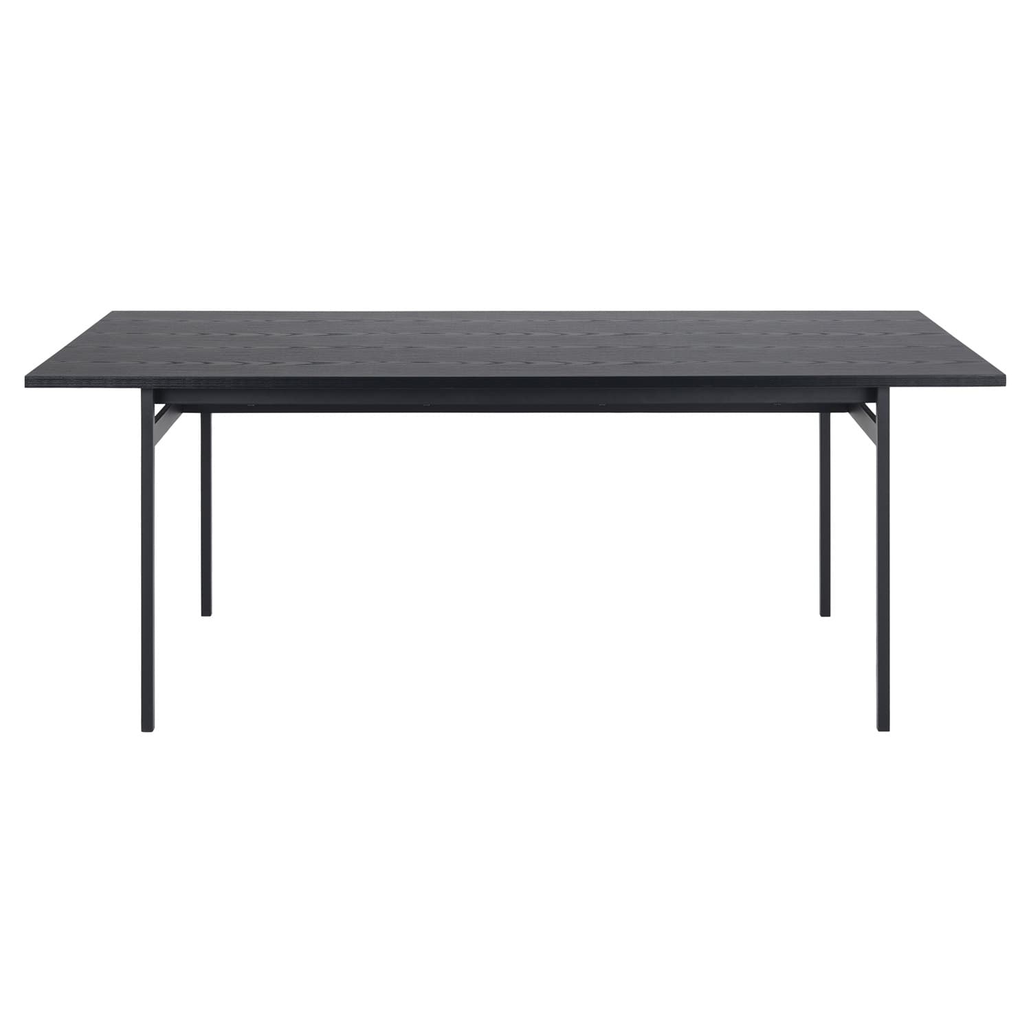 ACT NORDIC Angus Matbord - Svart Melamin Ask Svart Metall (200 x 90 cm)