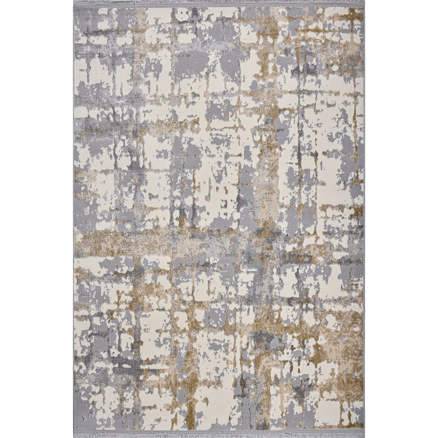 TEPPI Notta matta, rektangulär - beige/kräm/grå polypropen/polyester (160x230)