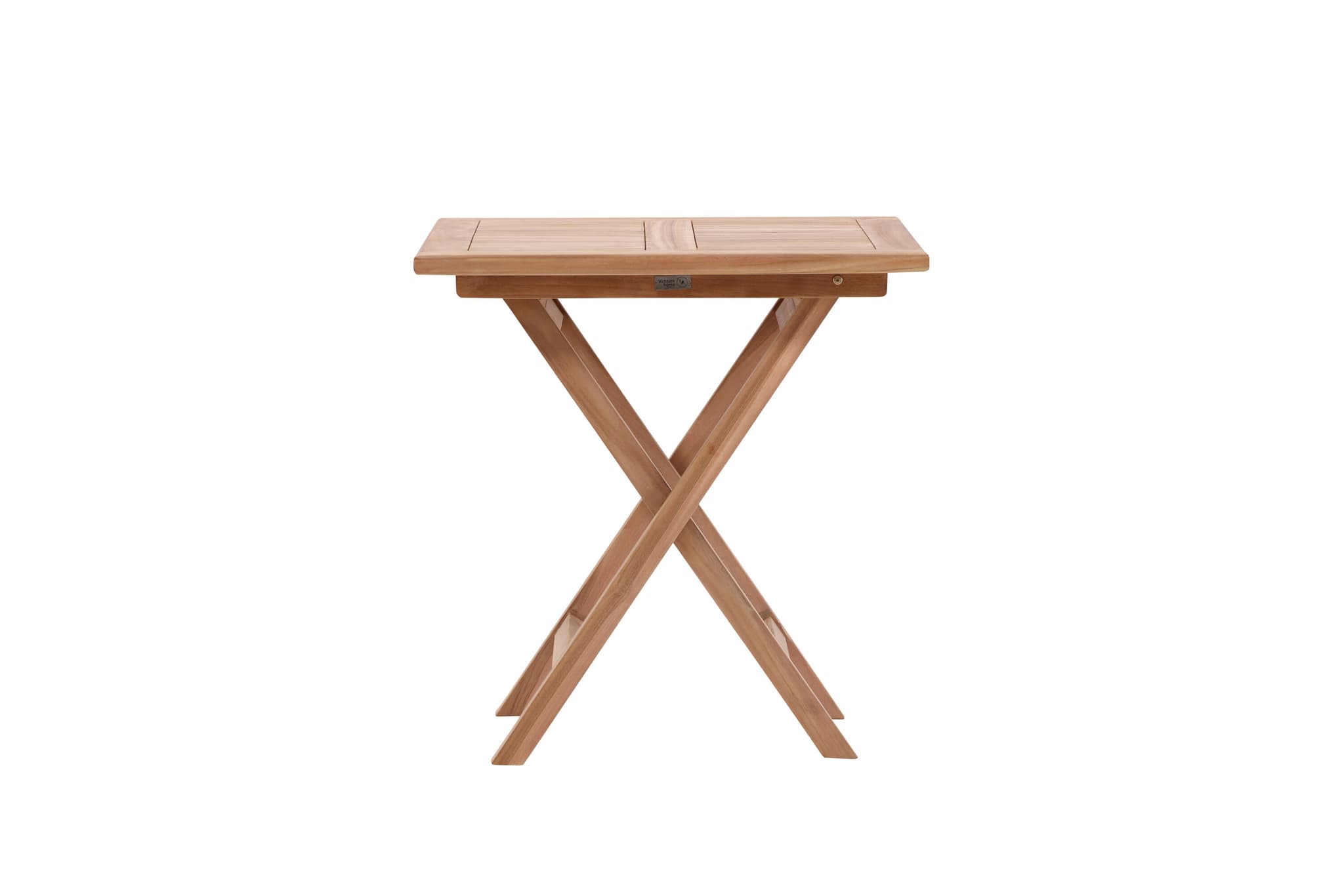 VENTURE HOME Kenya - Hopfällbart bord - Natur - Teak - 70*70cm