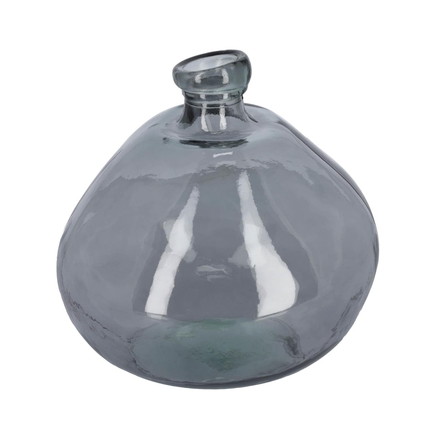 KAVE HOME Brenna vas i 100 % återvunnet blått glas, 33 cm