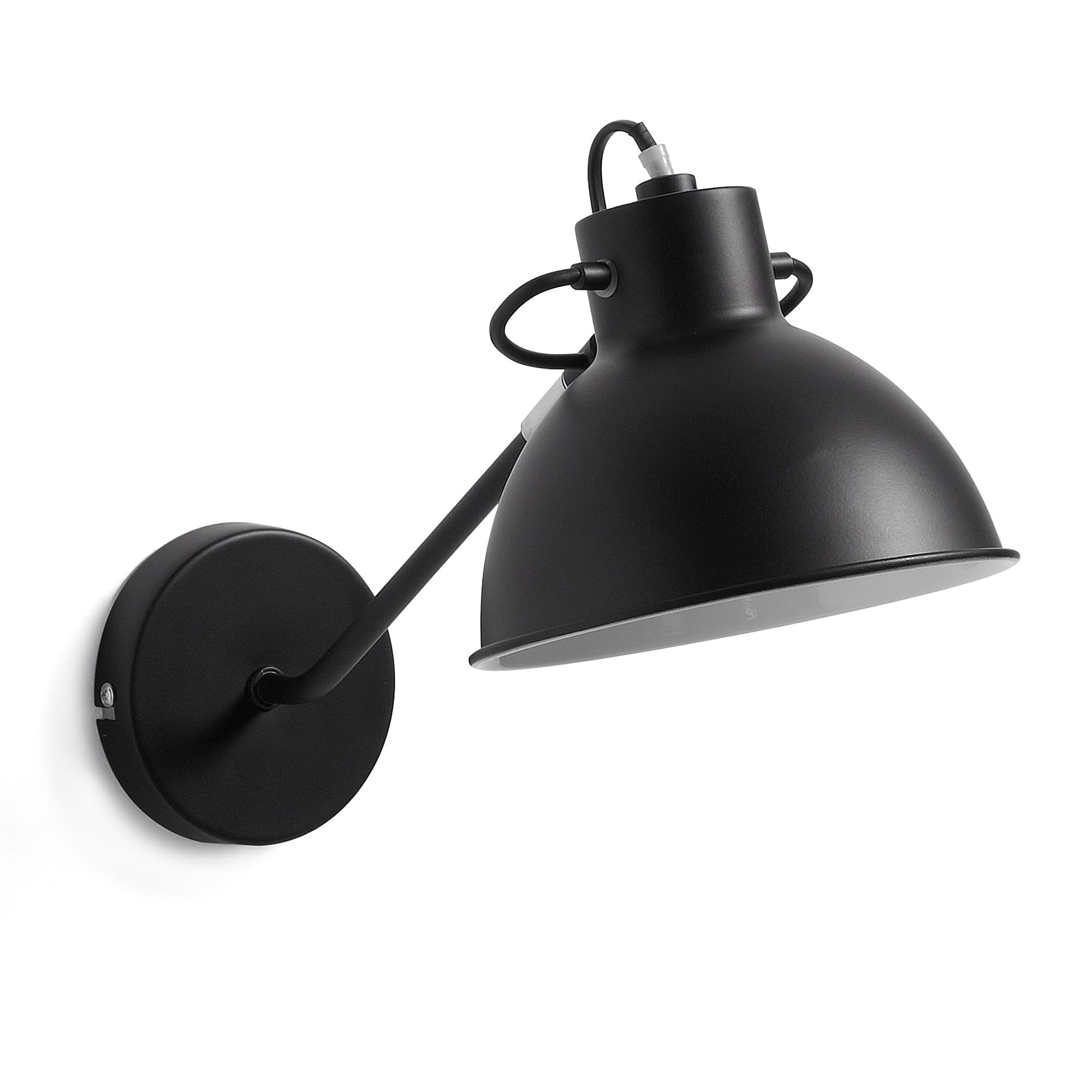 KAVE HOME Offelis vägglampa - svart stål